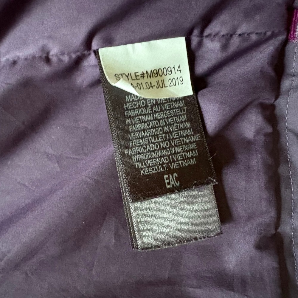 Marmot Womens Eggplant Purple Hooded Rain Jacket Waterproof Shell Large - Picture 7 of 8